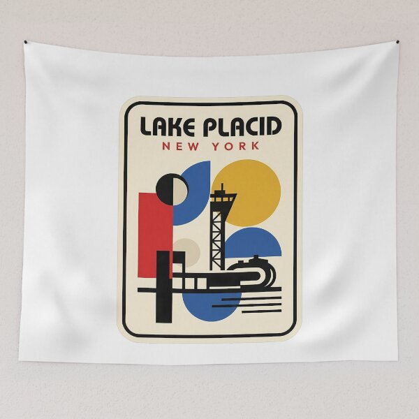 Item preview, Lake Placid New York Retro Geometric Bauhaus designed and sold by k3rstman1.