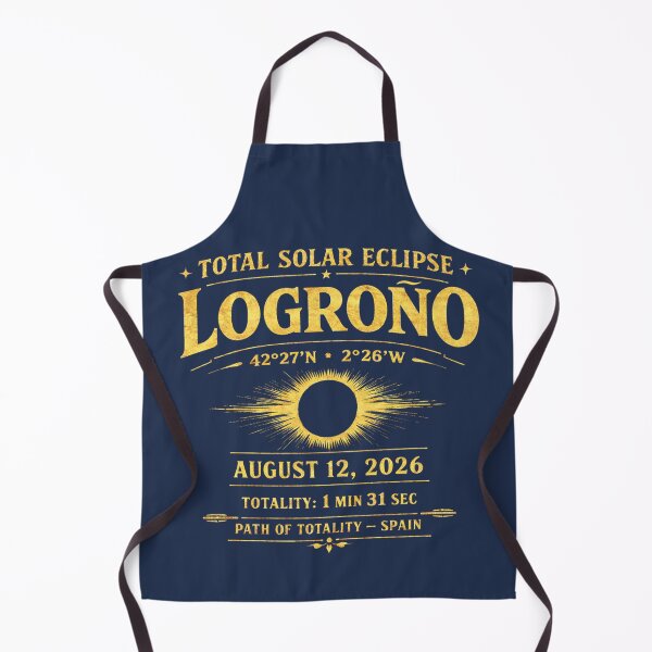 Item preview, Logroño Eclipse 2026 Path of Totality Spain designed and sold by CalmCapy Co.