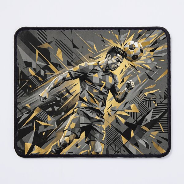 Item preview, Abstract Geometric Soccer Player Art designed and sold by AnnArtshock.