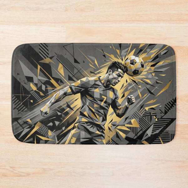 Item preview, Abstract Geometric Soccer Player Art designed and sold by AnnArtshock.