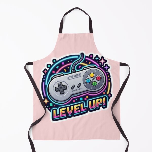 Item preview, Retro Gaming Level Up Neon Controller designed and sold by Dream Weave Studio.
