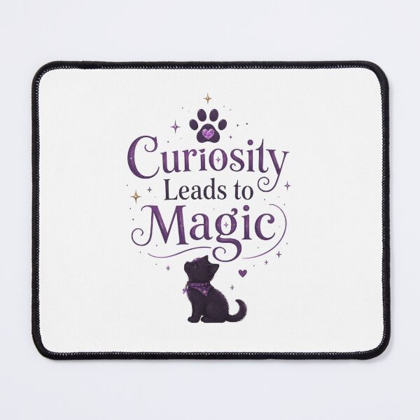 Item preview, Curiosity Leads to Magic designed and sold by Potions-and-Paw.
