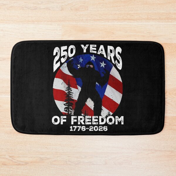 Item preview, Bigfoot Patriotic 250 Years Freedom American Flag 4th July designed and sold by SecretDicer.