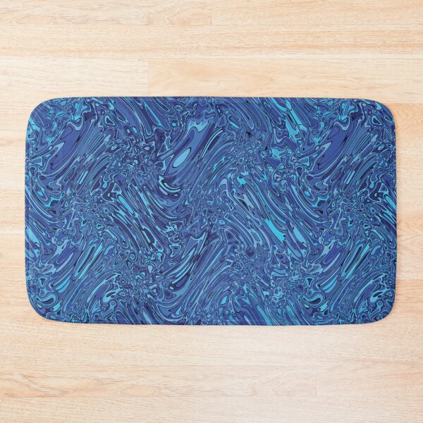 Item preview, Blue Liquid Marble Swirl Abstract Ocean Pattern designed and sold by DjFreeq.