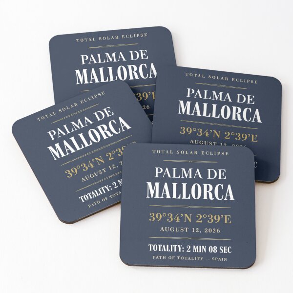 Item preview, Ruta de totalidad del eclipse de Palma de Mallorca 2026 designed and sold by CalmCapy Co.