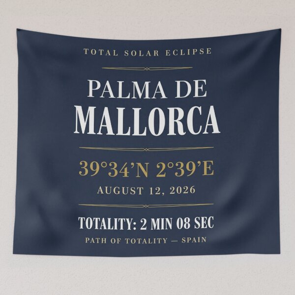 Item preview, Palma de Mallorca Eclipse 2026 Path of Totality  designed and sold by CalmCapy Co.