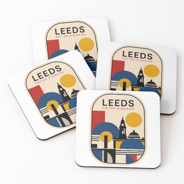 Item preview, Leeds United Kingdom Abstract City Skyline Bauhaus designed and sold by k3rstman1.