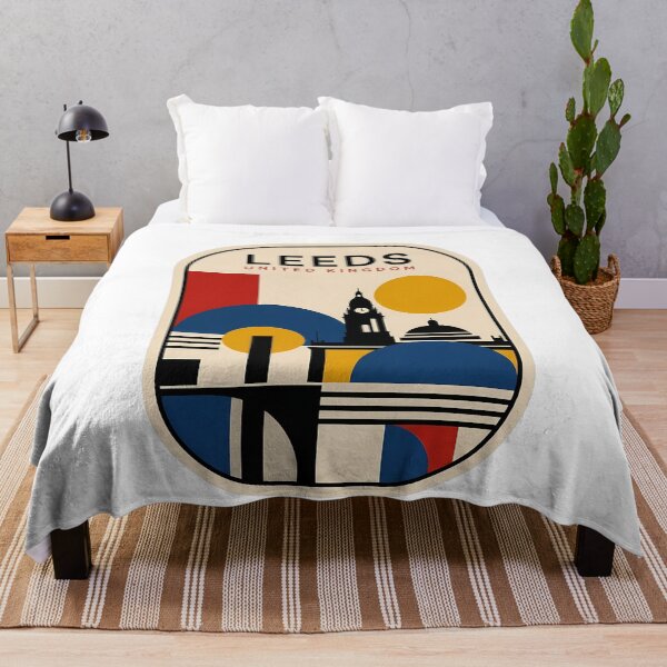 Item preview, Leeds United Kingdom Abstract City Skyline Bauhaus designed and sold by k3rstman1.