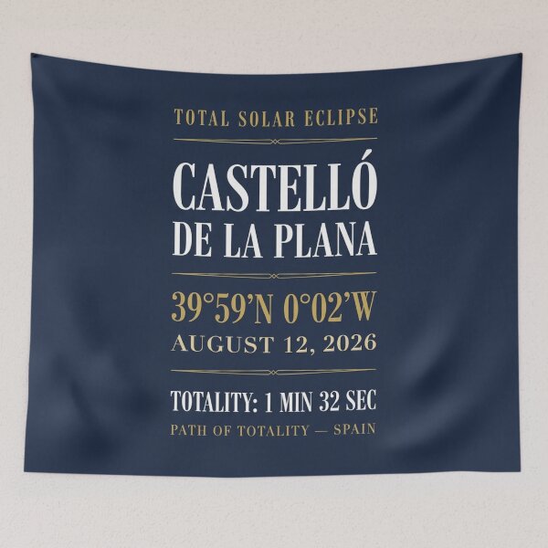 Item preview, Castelló de la Plana Eclipse 2026 Path of Totality designed and sold by CalmCapy Co.