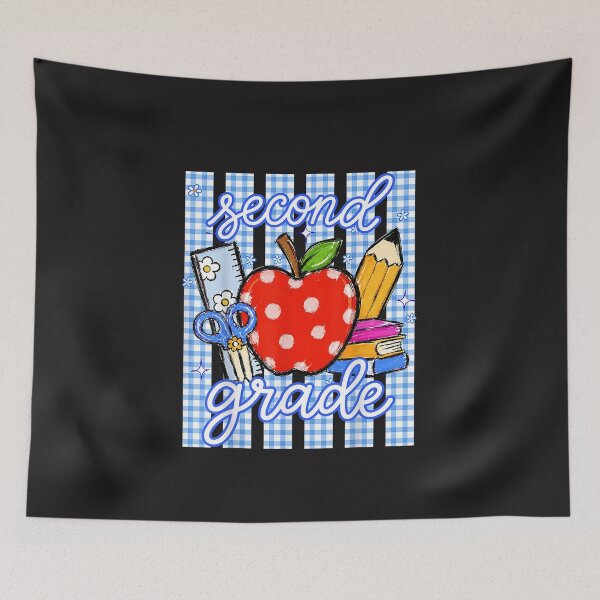 Item preview, Second Grade Preppy Apple School Supplies Back to School Design designed and sold by kiralynstration.
