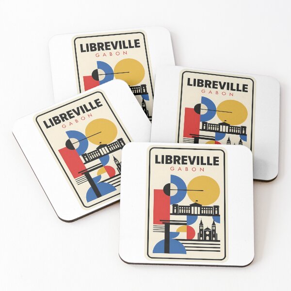 Item preview, Libreville Gabon Geometric Bauhaus Travel Poster designed and sold by k3rstman1.