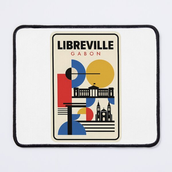 Item preview, Libreville Gabon Geometric Bauhaus Travel Poster designed and sold by k3rstman1.