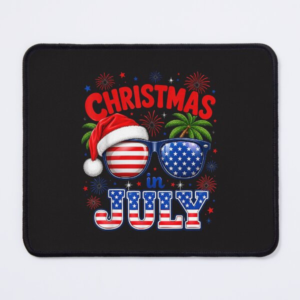 Item preview, Christmas In July USA Flag Sunglasses Summer Beach Patriotic Party designed and sold by kiralynstration.