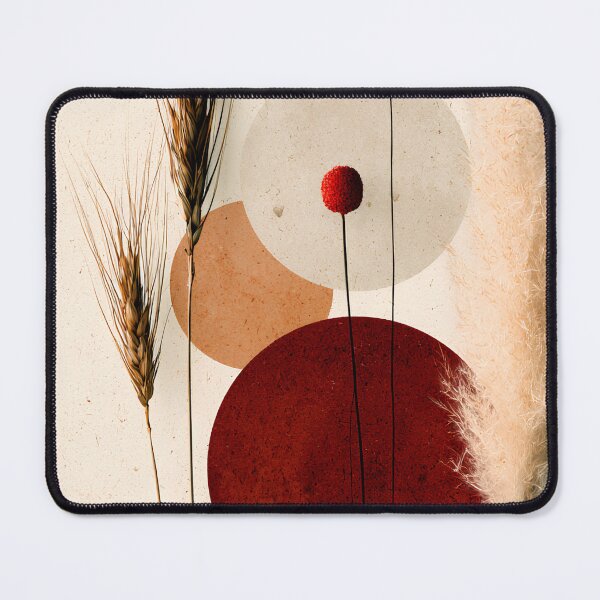 Item preview, Boho Dried Pampas Grass Terracotta Abstract Art designed and sold by daila70.