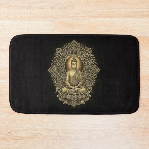 Item preview, Golden Zen Buddha Mandala Art designed and sold by NoNameDrops.