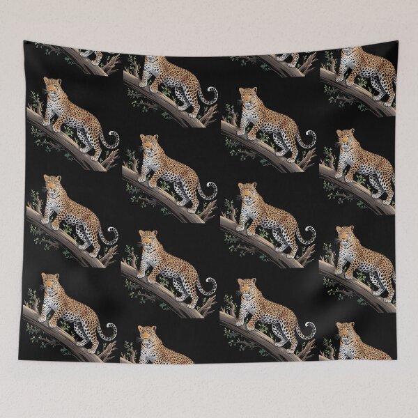 Artikelvorschau, Wildtier-Leopardenillustration entworfen und verkauft von Royalsticker.