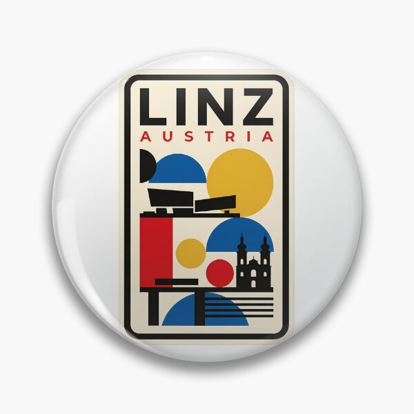 Item preview, Linz Austria Modernist Bauhaus Geometric Cityscape designed and sold by k3rstman1.
