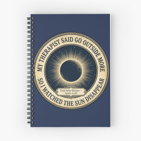 Item preview, My Therapist Said Go Outside Solar Eclipse 2026 designed and sold by CalmCapy Co.