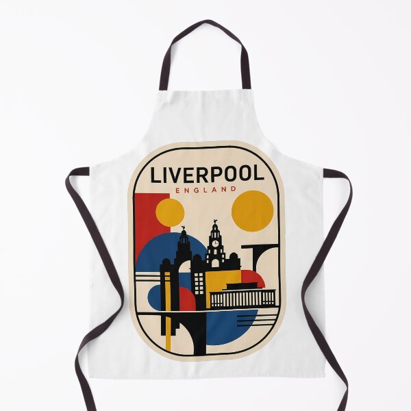 Item preview, Liverpool England Retro Geometric Skyline Architecture designed and sold by k3rstman1.