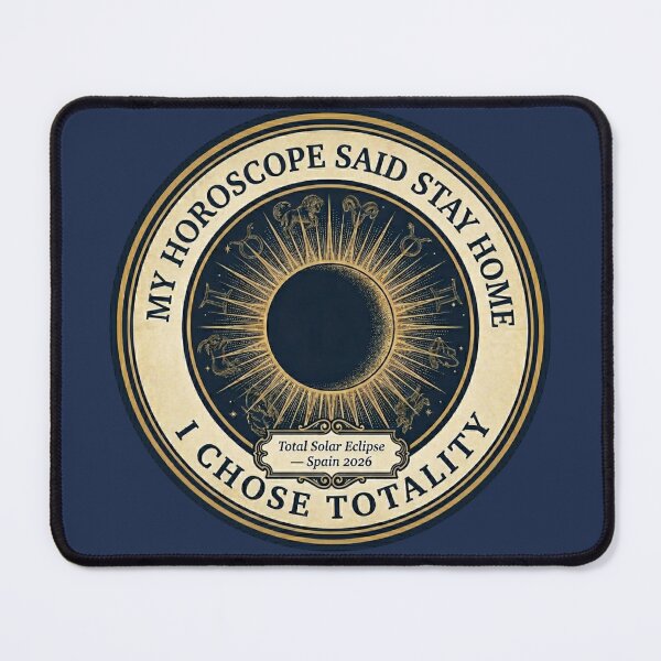 Item preview,  My Horoscope Said Stay Home Eclipse Spain 2026  designed and sold by CalmCapy Co.