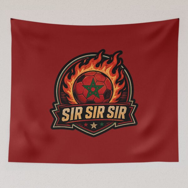 Item preview, Sir Sir Sir Moroccan Football Fan designed and sold by DemureArtsy.