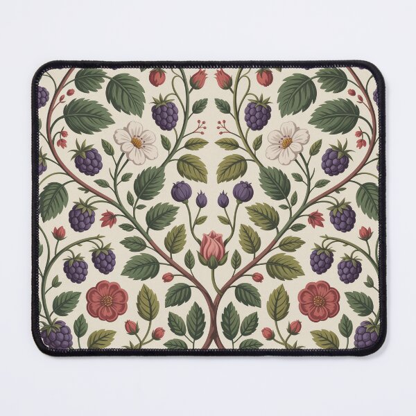 Item preview, William Morris Inspired Blackberry Hedgerow Pattern – Arts & Crafts Botanical Design designed and sold by Tamas Das.