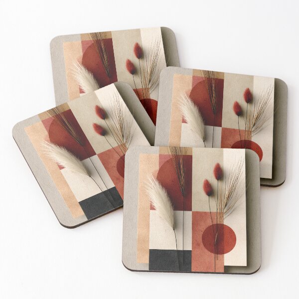 Item preview, Abstract Dried Wheat Boho Earth Tone Collage designed and sold by daila70.