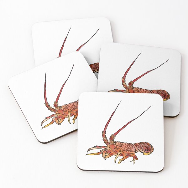 Item preview, Tasmanian Rock Lobster Illustration | Coastal Marine Life Art designed and sold by Bound for Wonder.