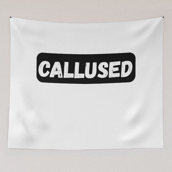 Item preview, Callused Dark Emotional Typography Design designed and sold by variant designer.
