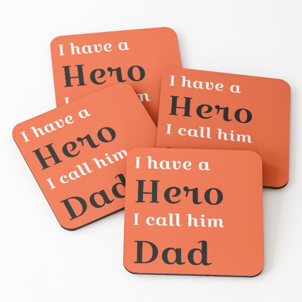 Item preview, Hero Dad quote designed and sold by rrb86.