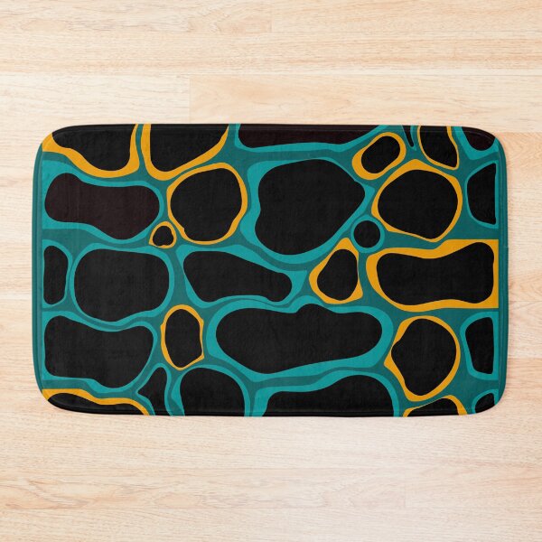 Item preview, Tortoiseshell - Abstract composition in black, teal and yellow E5 designed and sold by StefanStudioArt.