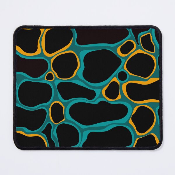Item preview, Tortoiseshell - Abstract composition in black, teal and yellow E5 designed and sold by StefanStudioArt.
