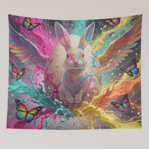 Item preview, Fantasy Easter Bunny Color Explosion designed and sold by Whispers of Light✨.