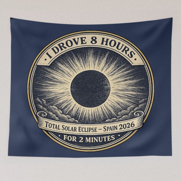 Item preview, I Drove 8 Hours For 2 Minutes Eclipse Spain 2026 designed and sold by CalmCapy Co.