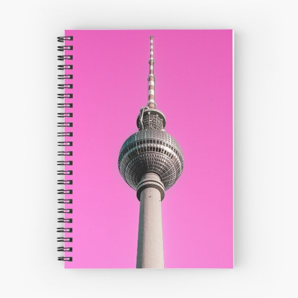 Item preview, TV Tower in Berlin and pink sky designed and sold by graziegranata.