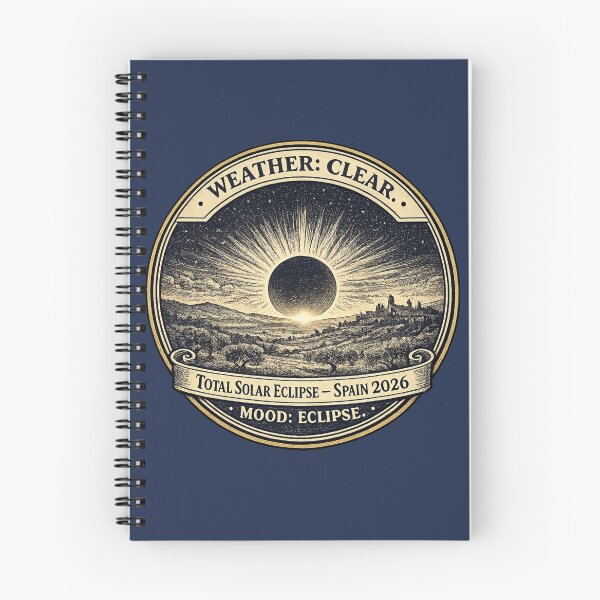 Item preview,  Weather Clear Mood Eclipse Spain 2026 designed and sold by CalmCapy Co.