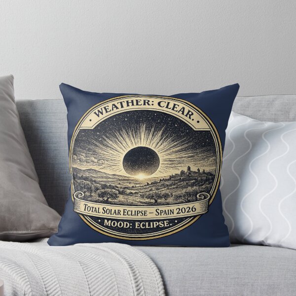 Item preview,  Weather Clear Mood Eclipse Spain 2026 designed and sold by CalmCapy Co.