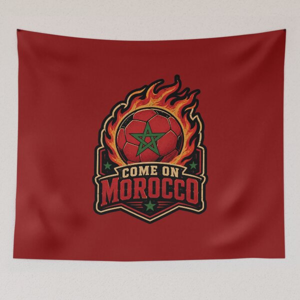 Item preview, Come On Morocco Football Fan designed and sold by DemureArtsy.