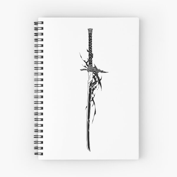 Item preview, Dark Fantasy Katana Thorn Sword Occult Blade Art designed and sold by MonoMouse.