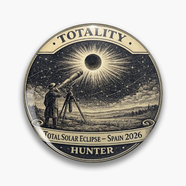 Item preview, Totality Hunter Solar Eclipse Spain 2026 designed and sold by CalmCapy Co.