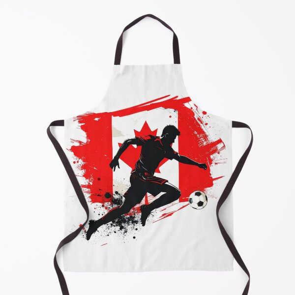 Item preview, Copy of Canada Soccer Player Art — Canadian Football Flag Action Fan Print designed and sold by icemanphotos.