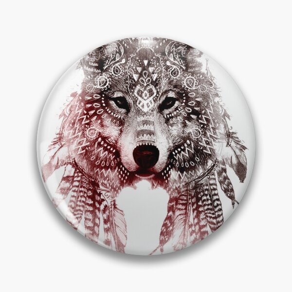 Item preview, spiritual wolf designed and sold by BubbleArt001.