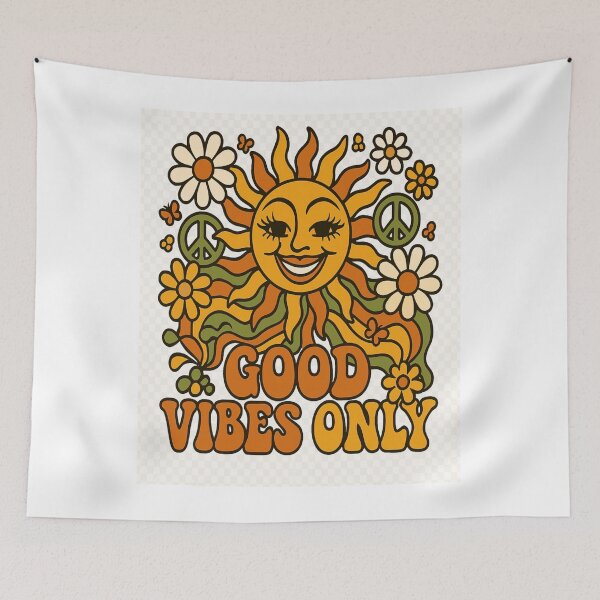 Item preview, Good Vibes Retro Sun Art designed and sold by NoNameDrops.