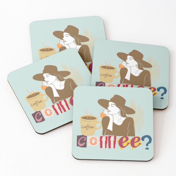 Item preview, Chic Coffee Thoughts - Ransom Note Style Graphic designed and sold by SeJaa.