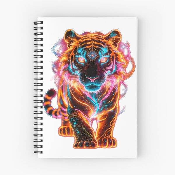 Item preview, Psy Tiger Spirit – Neon Tribal Beast 2 designed and sold by RH Design Lab.