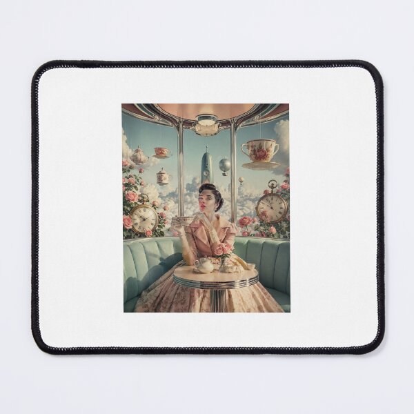 Item preview, Retro-Futuristic Whimsical High Tea Art designed and sold by marianka91.