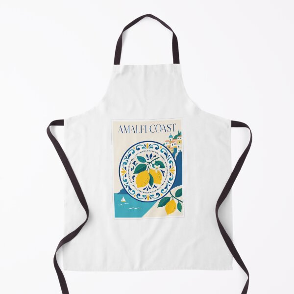 Item preview, Vintage Amalfi Coast Italy Lemon Ceramic Poster designed and sold by Beyond Destinations.