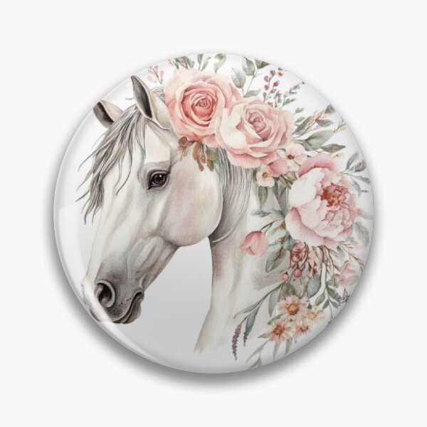 Item preview, Floral horse designed and sold by Tiny-Love ⭐⭐⭐⭐⭐.