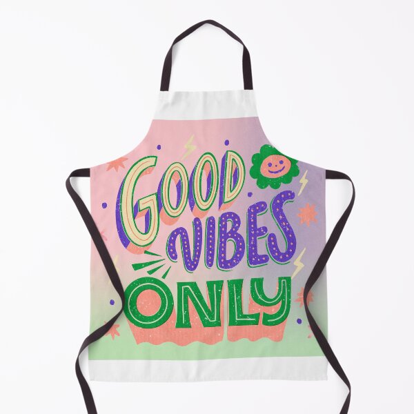 Item preview, "Good Vibes Only Retro Groovy Typography Art" designed and sold by SmartMoneyMugs .