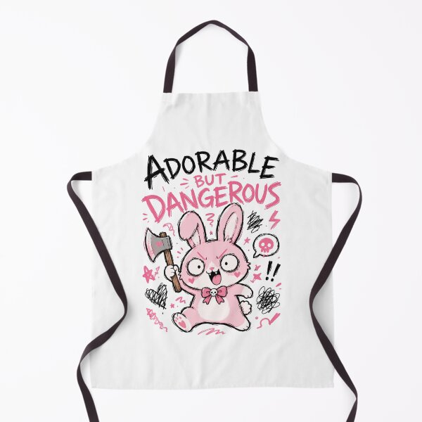 Item preview, Adorable But Dangerous Cute Bunny Funny Kawaii Shirt — Pastel Goth Chaos Bunny Humor Gift Tee designed and sold by MaynyStudio.